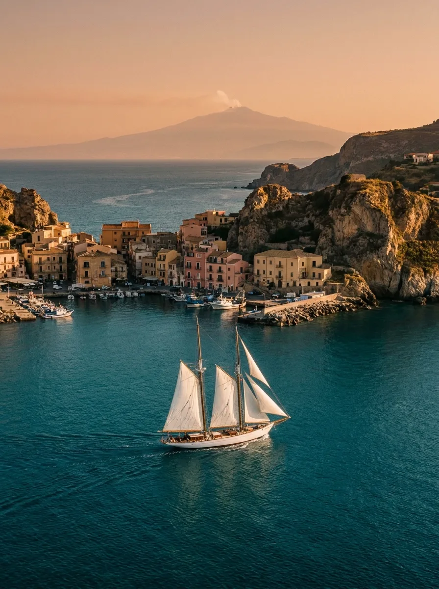 View of Sicilian harbour